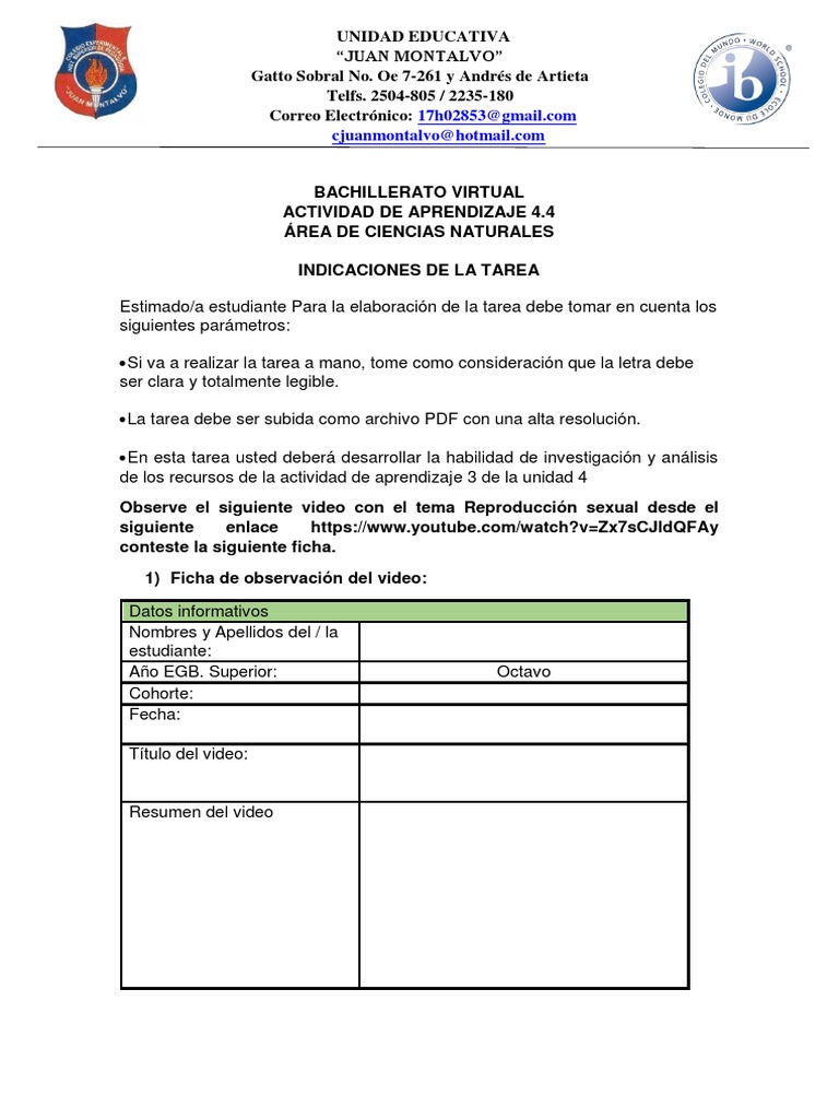 Tarea 4 Unidad 4 | PDF | Crecimiento personal y profesional