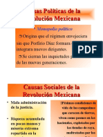 Causas Políticas de La Revolución Mexicana