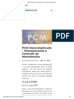 PCM Descomplicado - Planejamento e Controle de Manutenção