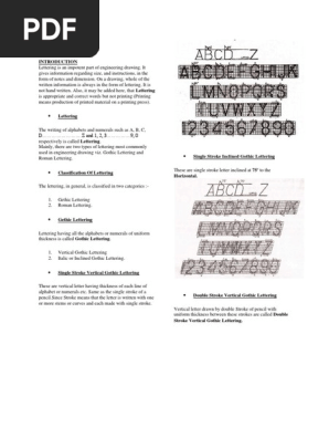 Technical Lettering