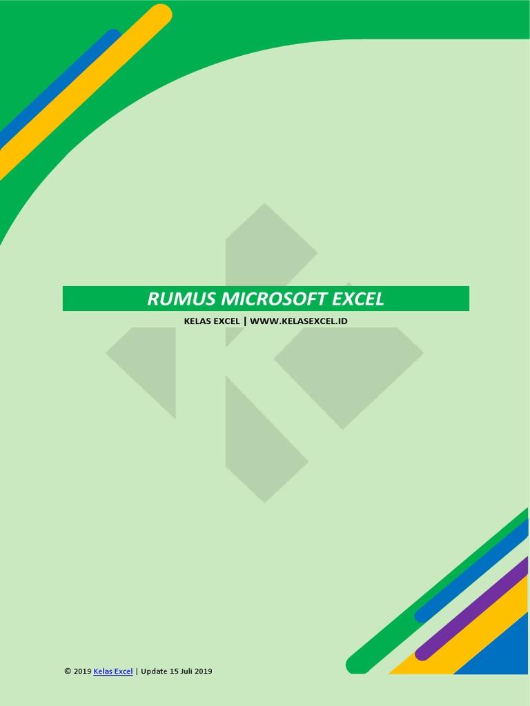 Daftar Rumus Excel Lengkap Untuk Pemula Pdf Komputer