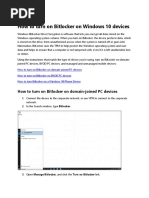 Turn On BitLocker On Windows 10 Devices