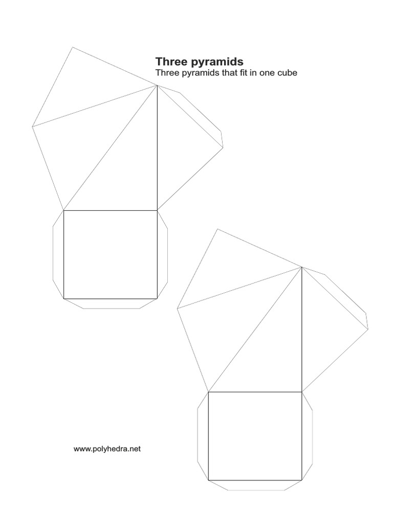 Three Pyramids Fit in a Cube | PDF