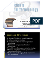 Introductrion To Medical Terminology 2015