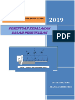 Penentuan Kesalahan Dalam Pengukuran: Lembar Kerja Peserta Didik (LKPD)