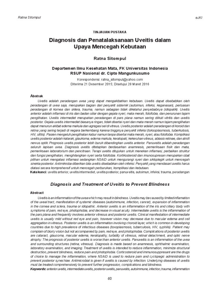Uveitis PDF | PDF