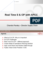 Real Time S & OP With APCC: Chandra Pandey - Director Supply Chain