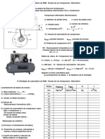 Ensaio compressor alternativo SMII