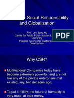 Corporate Social Responsibility and Globalization