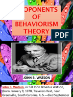 Behaviorism Report