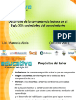 Desarrollo de La Competencia Lectora en El Siglo XXI Sociedades Del Conocimiento Marcela Alois PDF