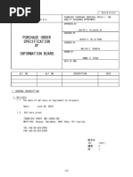 Purchase Order Specification OF Information Board