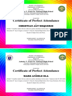 Best in Attendance Certificate2