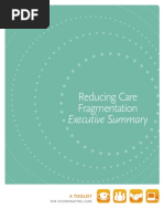 Executive Summary Reducing Care Fragmentation