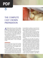 The Complete Cast Crown Preparation: Advantages