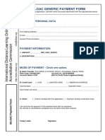 Idloac Generic Payment Form: Applicant Personal Data