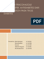 Pengaruh Itraconazole Terhadap Efek Antidiabetes Dari Tiazolidindion Pada Tikus Diabetes