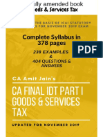 GST Fully Ammended Book For CA Final Nov 19 PDF