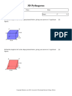 3D Pythagoras: Name: Class: Date