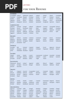 Action Verbs - List 1