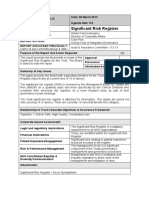 Significant Risk Register