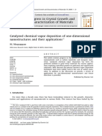 Progress in Crystal Growth and Characterization of Materials