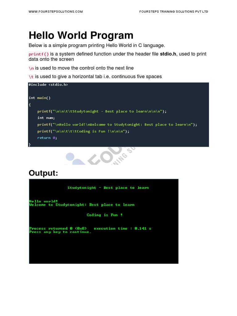 C Programming Basics and Examples | PDF | Control Flow | Determinant
