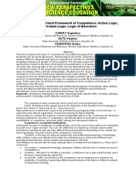 Situation and Structural Framework of Competence: Action Logic, Curriculum Logic, Logic of Education