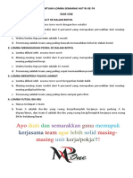 Ketentuan Lomba Semarak Hut Ri Ke