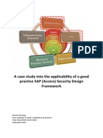 Case study on SAP security framework