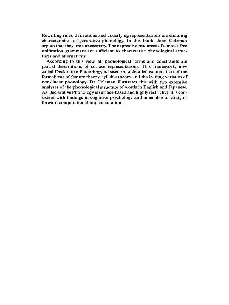 Phonological | PDF | Phonology | Syllable
