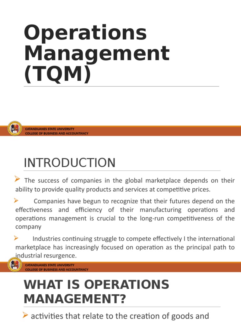 Understanding Operations Management Essentials | PDF | Operations ...