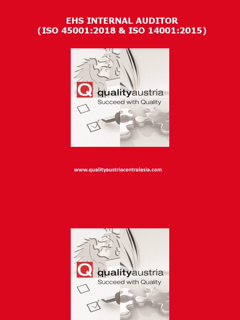 Ehs Iso 45001 Iso 14001 2015 Ia 4 2018 Pdf Pdf Occupational Safety And Health Risk