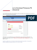 How to Download Primavera P6 Professional From Oracle