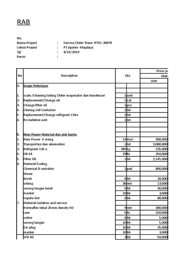 RAB Chiller Sipatex | PDF | Equipment | Chemical Process Engineering