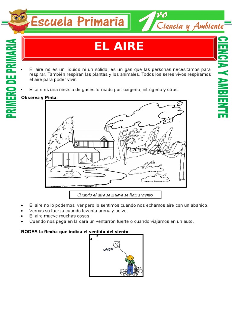 El Aire: Importancia y Características para Niños | PDF | Atmósfera de ...