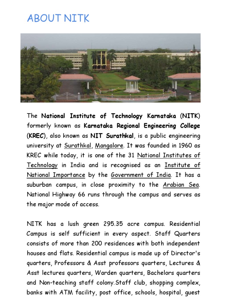 ABOUTNITK | PDF