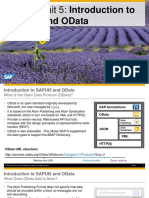 Sapui5 and Odata: Week 1 Unit 5: Introduction To