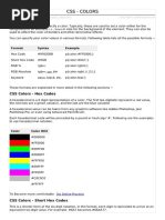 Css Colors PDF