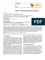 Internal Root Resorption - A Case Report For Hopeless