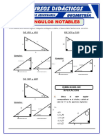 Ejercicios de Triangulos Notables para Segundo de Secundaria