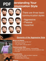 Understanding Your Communication Style: There Are Three Basic Communication Styles Aggressive - Passive - Assertive