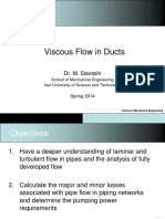 Viscous Flow in Ducts