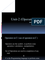 Unit-2 (Operators) : Anand KR - Srivastava