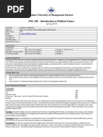 POL 100-Introduction To Political Science-Sameen A. Mohsin Ali