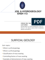 Intro to Soil & Hydrogeology Mass Wasting