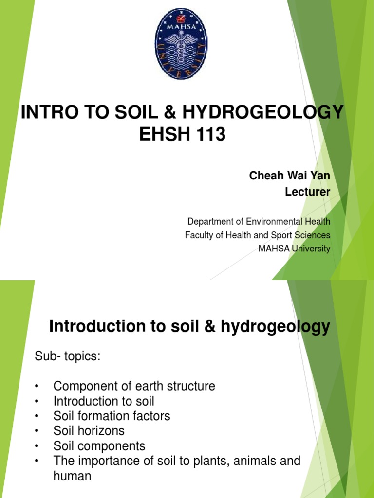 Soil Hydrogeology PDF Soil Mantle (Geology)