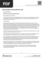 compensación tarifas de gas