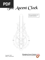 Free Wooden Clock Plans and Diagrams | PDF | Drilling | Gear