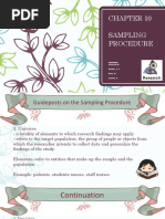 Sampling Procedure